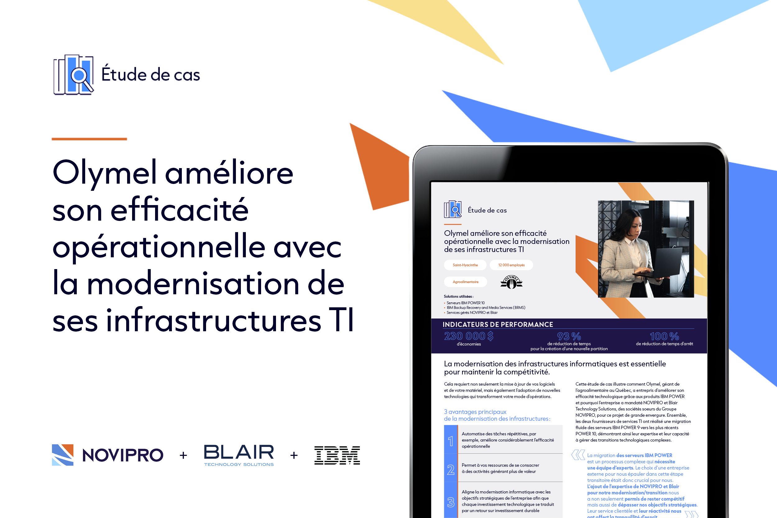 NOVIPRO et Blair avec IBM ont aidé Olymel à améliorer son infrastructure TI