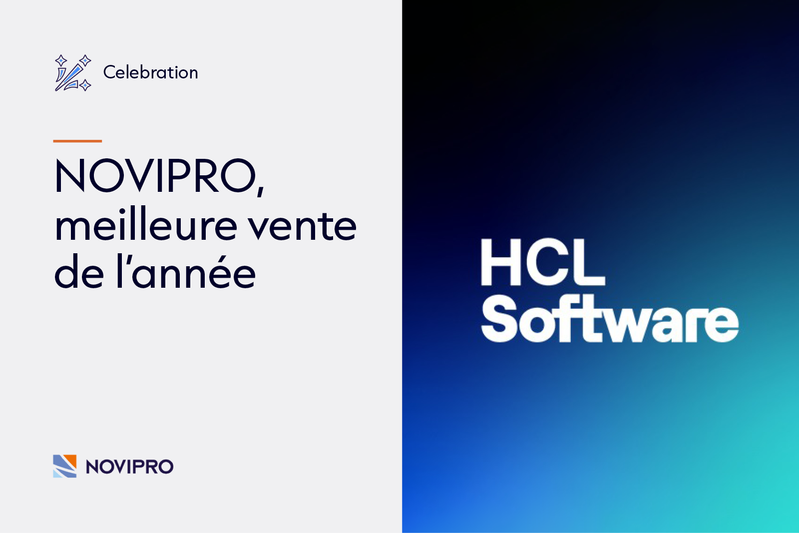 NOVIPRO, meilleure vente de l’année HCLSoftware