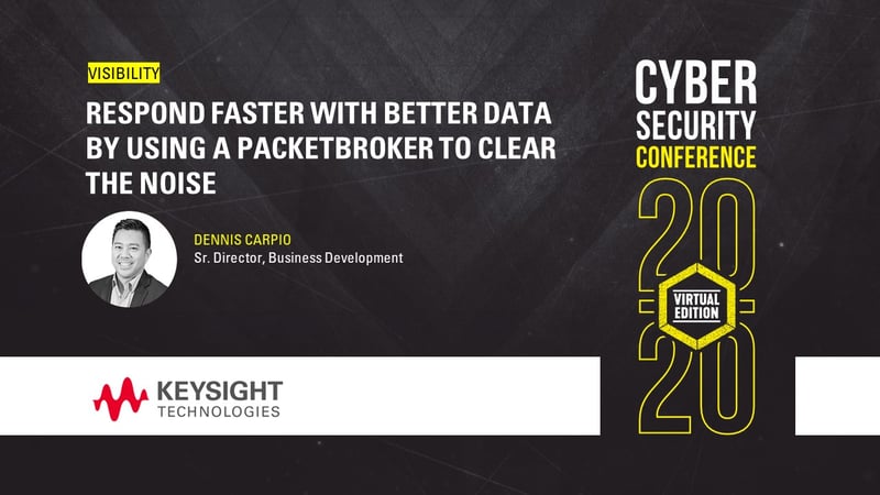 Visibility | Respond faster with better data by using a Packetbroker to clear the noise