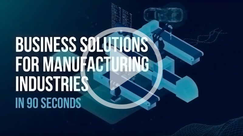 Business solutions for manufacturing industries in 90 seconds