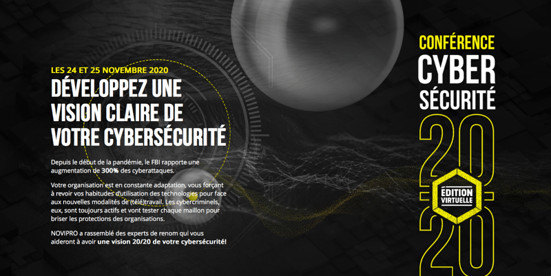 Introduction de l'événement Cybersécurité 20/20