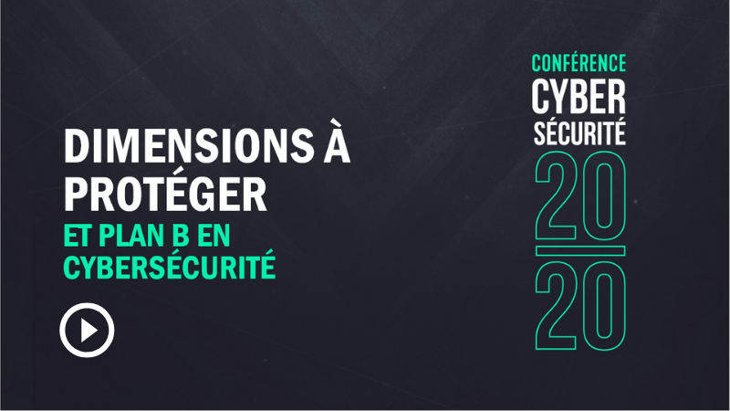 DIMENSIONS À PROTÉGER ET PLAN B EN CYBERSÉCURITÉ