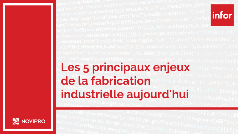 Les 5 principaux enjeux de la fabrication industrielle aujourd'hui