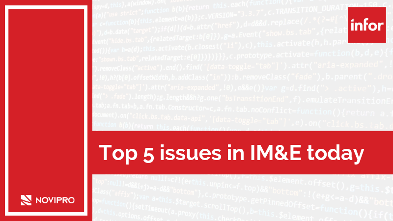 Top 5 issues in IM&E today