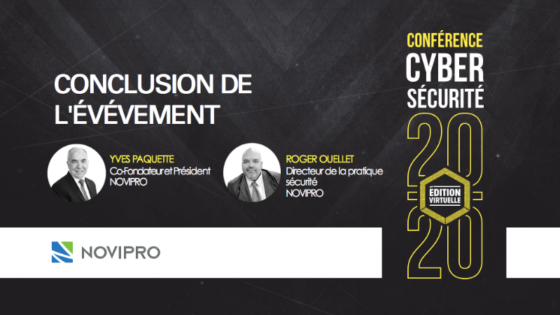 Conclusion de l'événement Cybersécurité 20/20
