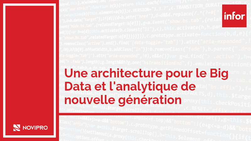 Une architecture pour le Big Data et l'analytique de nouvelle génération