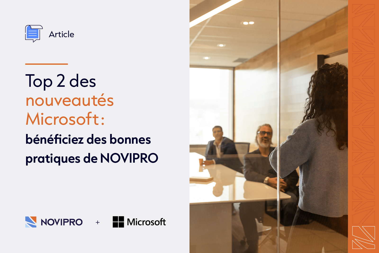 Image du blogue de NOVIPRO expliquant les nouvelles annonces de Microsoft pour l'automne 2023 : le modèle de tarification New Commerce Experience et l'outil d'IA Co-Pilot pour Microsoft 365. Cette image illustre les mises à jour majeures sur les solutions Microsoft, mettant en avant la flexibilité accrue des licences et l'optimisation de la productivité avec l'intelligence artificielle.