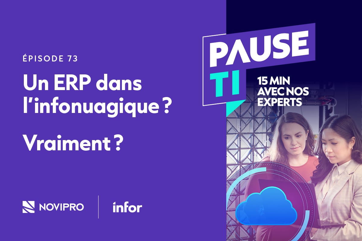 NOVIPRO et Infor discutent autour de l'ERP dans l'infonuagique