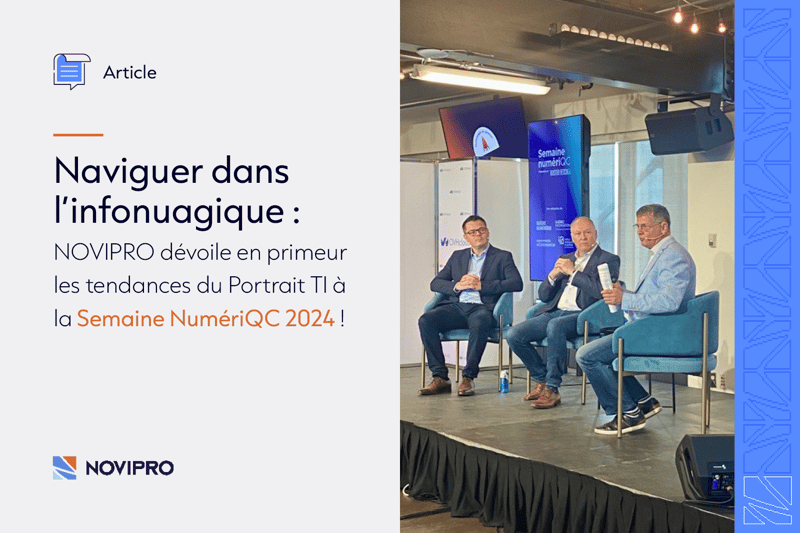 Semaine NumériQC 2024 : NOVIPRO dévoile en primeur son Portrait TI