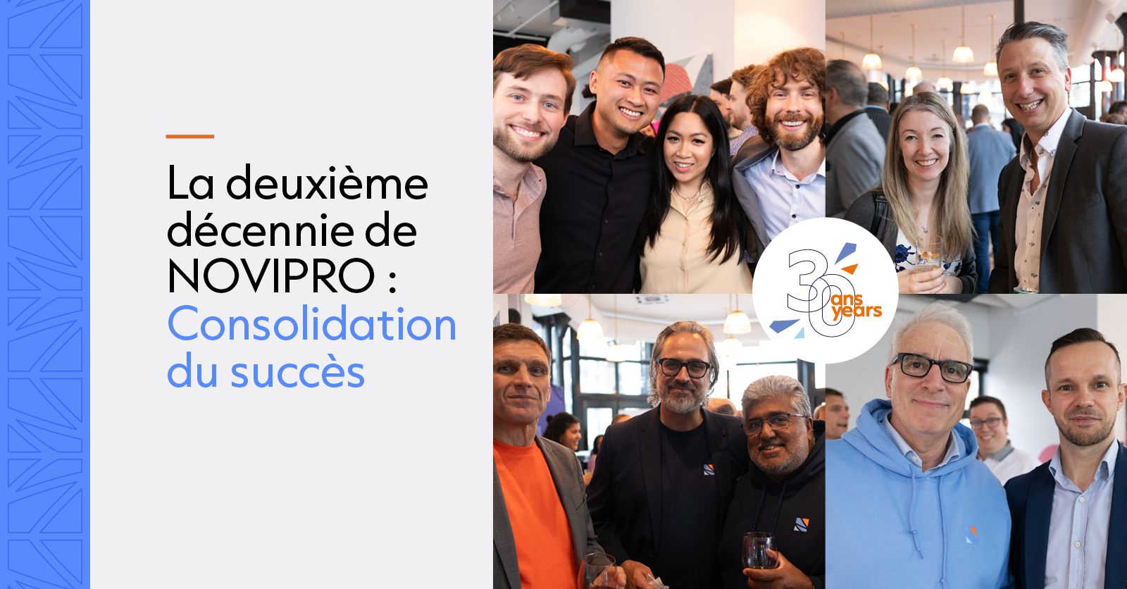 La celebration des 30 ans de NOVIPRO dans une serie d'articles