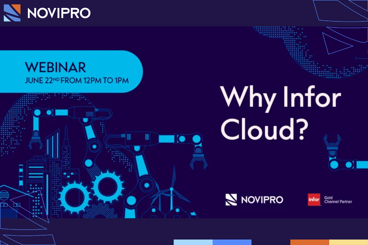 NOVIPRO Infor webinar about Infor Cloud ERP to start your digital transformation